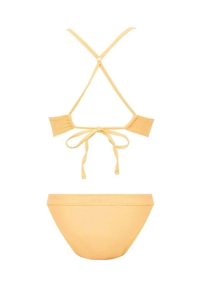 U.S. Polo Assn. Kadın Sarı Bikini Takım Sarı