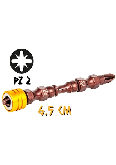 Çift Yönlü Yıldız Güçlü Mıknatıslı Bits Uç Pz 2 X 65mm 2 Adet
