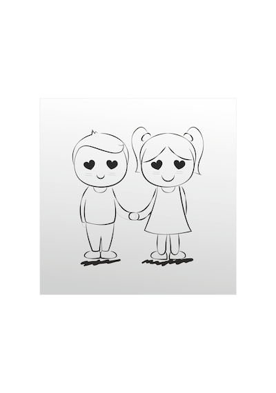 Folyo Sticker Aşk Adkpquy150 70cm Uzunluk Siyah