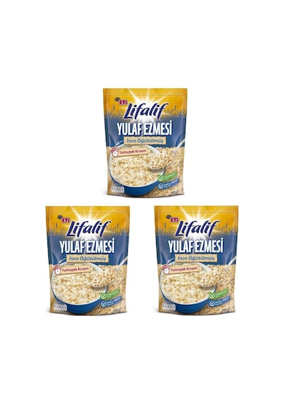 Eti Lifalif İnce Öğütülmüş Yulaf Ezmesi 3 x 350 G
