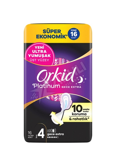 Orkid Ultra Platinum 4'lü Gece Ekstra 16'lı