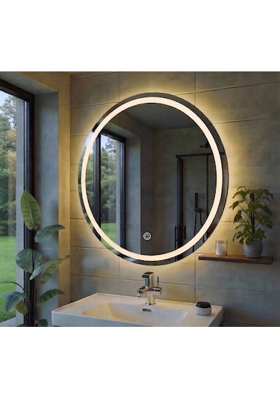 Dokunmatik Ledli Banyo Aynası 80cm Fiş Dahil Değildir Şeffaf