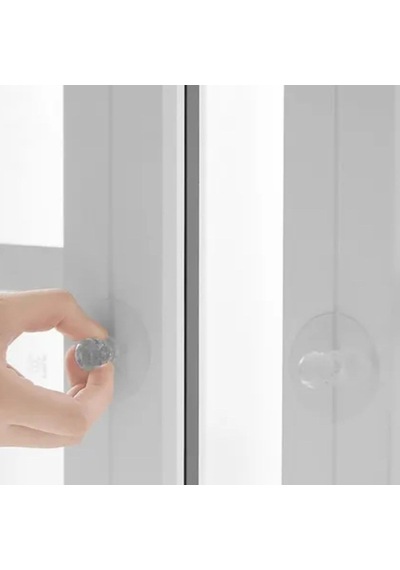 Buffer 2 Adet Kristal Güçlü Yapışkanlı Kulp Askısı