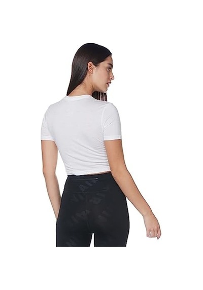 Air Baskılı Dar Kesimli Kısa Kadın Tişört Dz3751-121 Beyaz Air Baskılı Dar Kesimli Kısa Kadın Tişört Dz3751-121 Beyaz