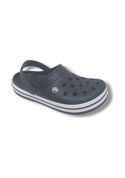 Zerhan Cflex 145 Unisex Siyah Beyaz Siyah Sabo Terlik Sandalet Siyah
