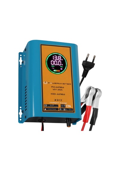 Powermaster Pm-22983 12volt 20amper Dijital Ekranlı Kuru-asit-jel Akü Şarj Cihazı