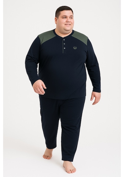 Mutlu City Erkek Yüksek Kalite İnterlok Penye Büyük Beden Pijama Takımı 18540 Lacivert-haki Mutlu City Erkek Yüksek Kalite İnterlok Penye Büyük Beden Pijama Takımı 18540 Lacivert-haki