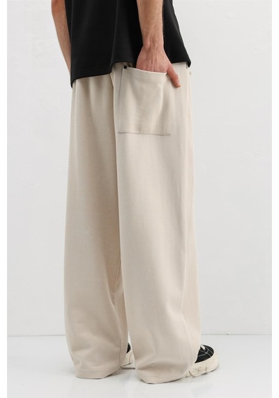 Vamos Baggy Fit Eşofman Alt V80-43 Taş