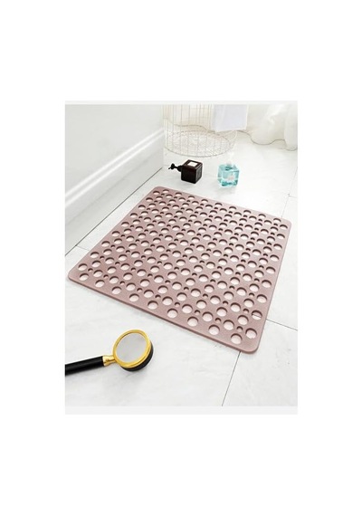 Seahome Kaydırmaz Duşakabin Banyo Ve Duş Paspası Kare Bubble 54 X 54 Cm Pembe Renk Sea149p Diğer
