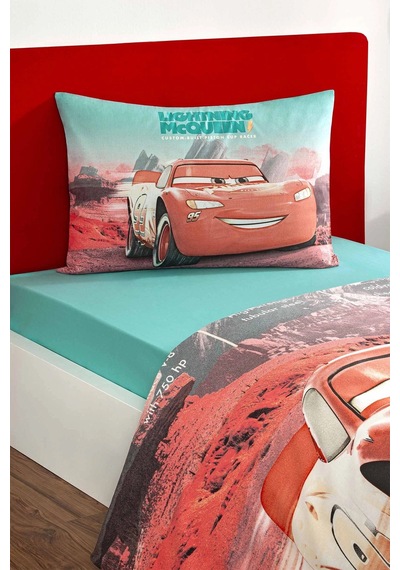 Özdilek Cars Mc Tek Kişilik Disney Lisanslı Lastikli Çocuk Nevresim Takımı Çok Renkli