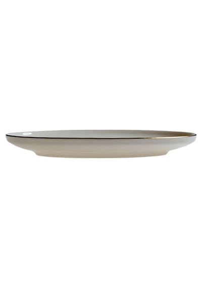 Aryıldız Hazel Gold 25cm Kayık Tabak Beyaz