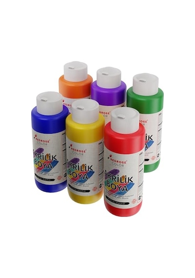 Ara Renkler Akrilik Boya 6'lı Set 6x120 Ml 0,15 L
