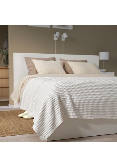 Ikea Pelartuja Yatak Örtüsü, Beyaz, 150x250 Cm
