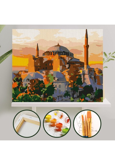 Sayılarla Boyama Tuval Seti 40x50 Cm - Ayasofya