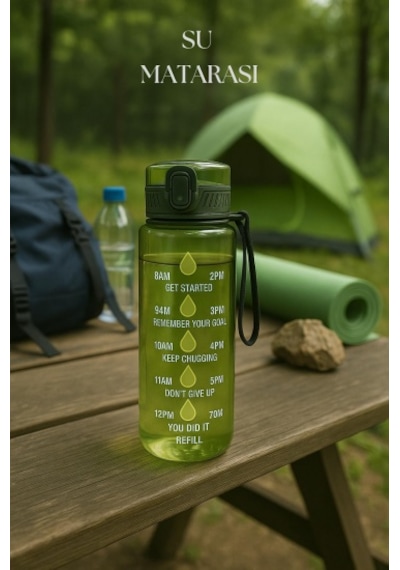 Suluk & Su Şişesi & Sporcu Matara Yeşil 1000 Ml