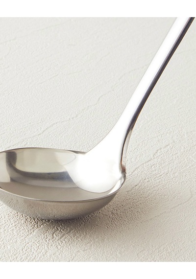Woody Ladle Çelik Kepçe Kahve