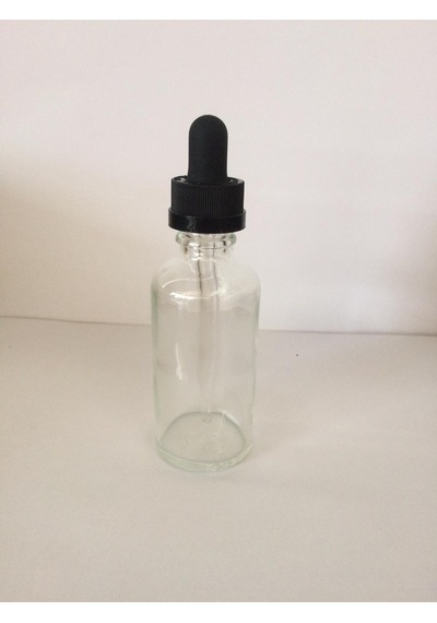 50Ml Cam Şeffaf İnce Damlalıklı Çocuk Kilitli Kapak Siyah(10 A...