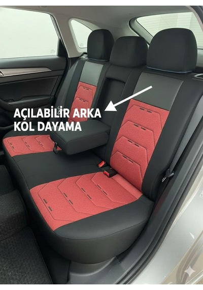 Oto Koltuk Kılıf Bordo - Siyah