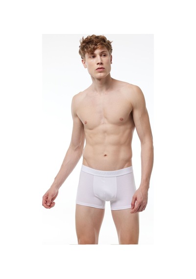 Malabadi Erkek Beyaz 3 Lü Paket Modal Kısa Boxer 011 Beyaz