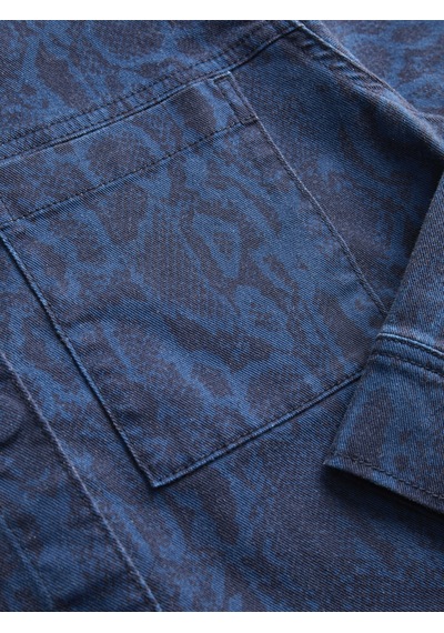 Jack & Jones Kadin Cep Detayli Desenli Gömlek Ceket - Sarah - 12280825 Insignia Blue