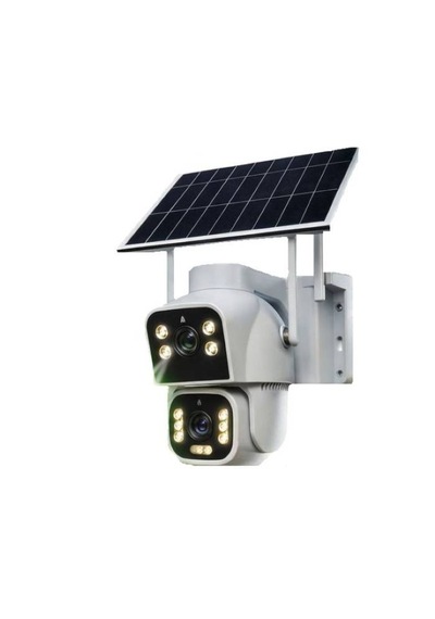 2 Kameralı Yüksek Gece Görüşlü Solar Güneş Enerjili Kamera Teico-4113