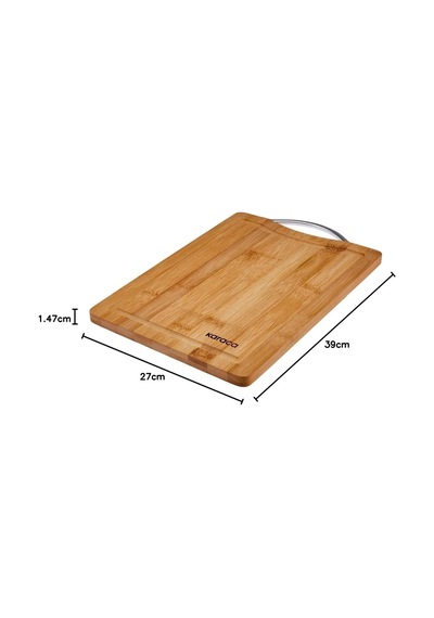 Karaca Owen Rectangle Large Bambu Kesme Tahtası Çok Renkli