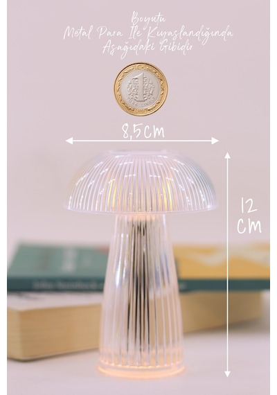 Led Mum Kristal Tip Pil Dahil Dumansız Alev Ledli Yapay Dekoratif Mum Dekor Işığı Şeffaf Pt429 Şeffaf