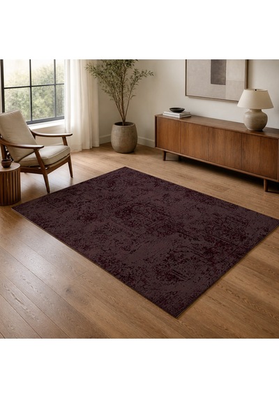 Kartela Halı Sina Halı Jüt Taban Dokuma Halı Bordo - 100 X 150 Cm