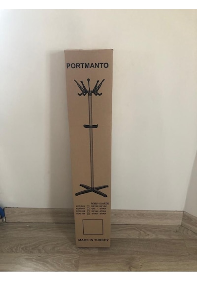 Enzelo Ayaklı Askılık Lüx Portmanto Gri