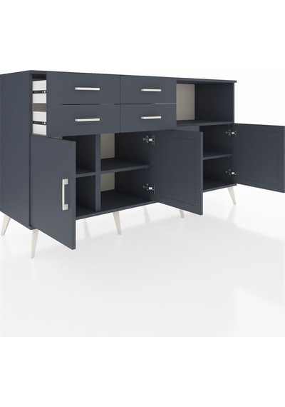 Hyperion Konsol 4 Raflı 4 Çekmeceli 4 Kapaklı 176x44x99 Antrasit- Antrasit-antrasit Hyperion Konsol 4 Raflı 4 Çekmeceli 4 Kapaklı 176x44x99 Antrasit- Antrasit-antrasit