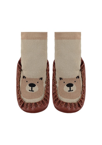 Civil Baby Bear Bebek Erkek Havlu Çarık Çorap 12-36 Ay Standart