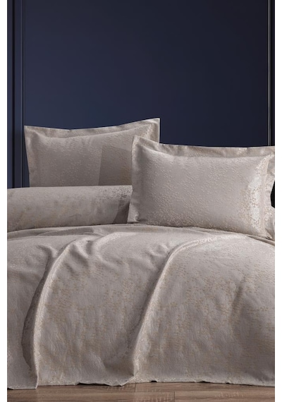 Burçak 2 Parça Tek Kişilik Pike Takımı 180x240 Cappucino Cappuccino