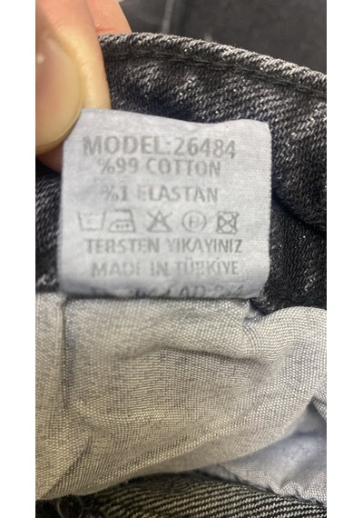 Ymr Moda Füme Barrel Balon Paça Kadın Jeans 26484