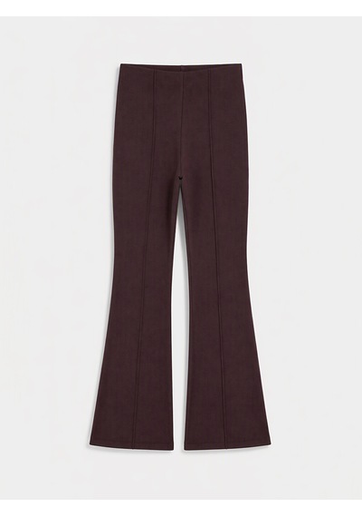 Lcw Modest Bordo Dar Fit İspanyol Paça Kadın Pantolon Diğer