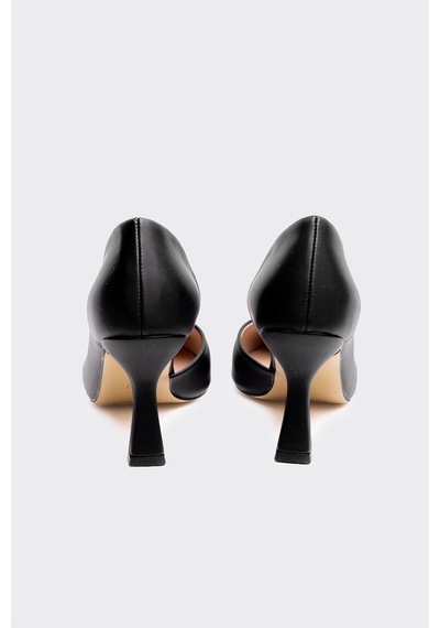 Derinet Kalın Topuklu Kadın Stiletto S.saten S.saten