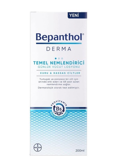Temel Nemlendirici Günlük Vücut Losyonu 200 Ml L Kuru Ve Hassas Ciltler