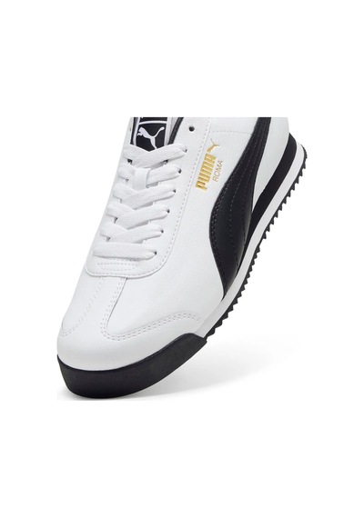 Puma Roma Beyaz Hakiki Deri Erkek Sneaker Beyaz - Siyah