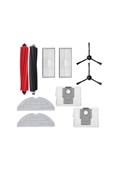 Roborock S8 / S8 Plus / S8 Pro Ultra S8 Pro Değil İçin Mop Bezli Toz Torbalı Yedek Filtre Fırça Seti