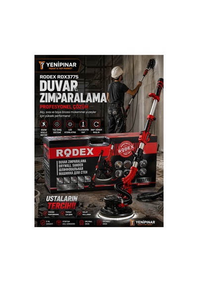 Rdx3775 850 W Duvar Zımparalama Makinesi