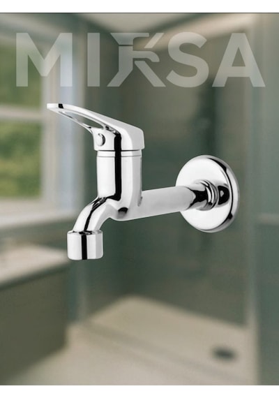 Krom Mix Aç-kapa Lavabo Tuvalet Bahçe Musluğu