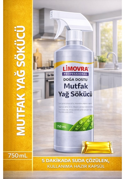 Mutfak Temizleyici- Yağ Sökücü 750 Ml - Bitkisel Tekli