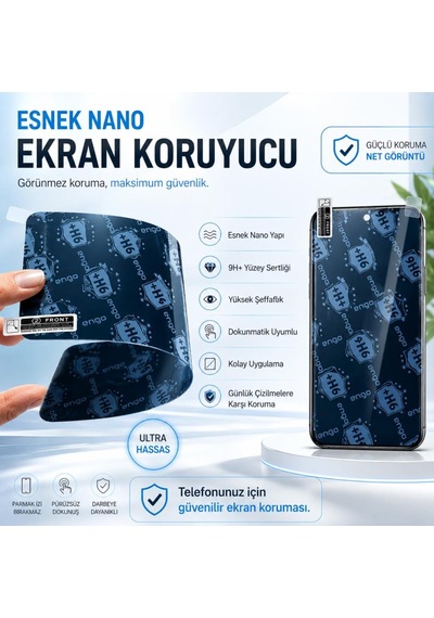 Tecno Camon 50 Mat Ekran Koruyucu 9h Nano Şeffaf Cn5