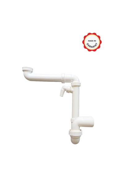 Dallmer Yer Kazandıran Lavabo Sifonu Evye Sifonu 1 1/2'' Bağlantı Ağızlı 50'Lik Koku Önleyici Gider