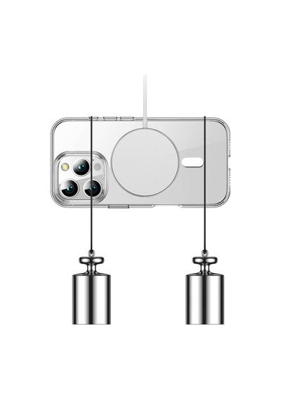 Apple iPhone 16 Pro Uyumlu Kılıf Şeffaf Magsafe Wireless Şarj Özellikli Transparan Telefon Kılıfı