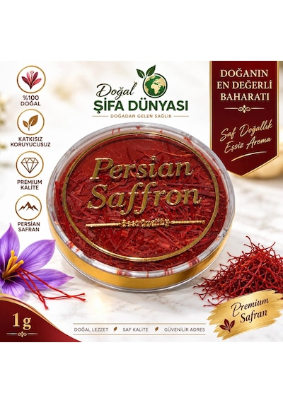 Safran Premium 1 Gr %100 Doğal Safran Yerli Safranbolu Crocus Sativus