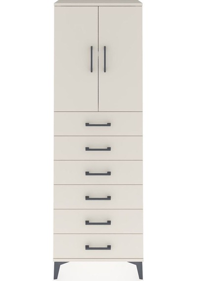 Arges Dolap 2 Raflı 6 Çekmeceli 2 Kapaklı 60x30x182 Aytaşı-ay... Aytaşı