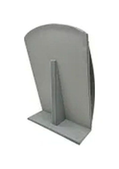 Yerli Üretim Süet Kumaş Gri Renk 34 Cm / 24 Cm Dik Bombeli Takı Standı Çok Renkli