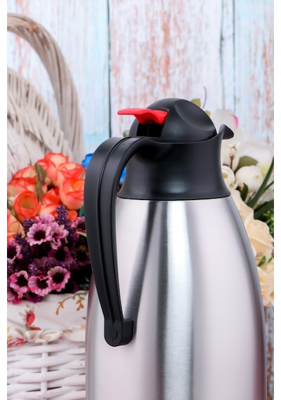 Cooker Ckr2116 3 Litre Çift Katlı Paslanmaz Çelik Termos Gri