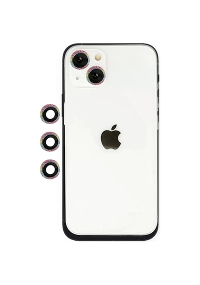 Apple İphone 14 Shine Kamera Lens - Rainbow