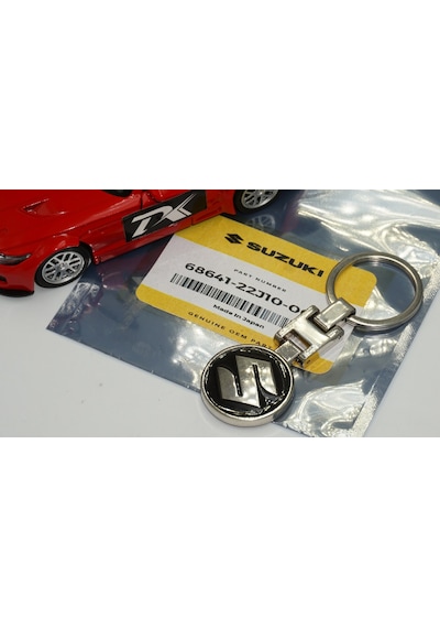 Suzuki Uyumlu Logo Krom Metal Çift Yön Anahtarlık Ürün
